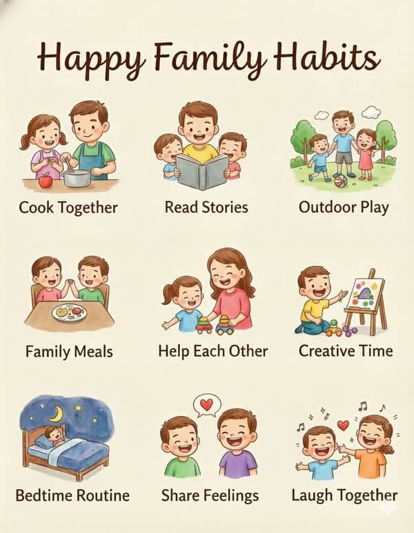 6 Simple Daily Habits to Build a Healthy and Happy Family