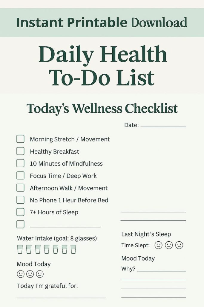 Simple Daily Wellness Habits