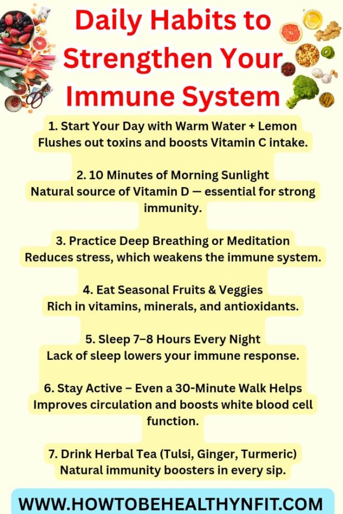 Strengthen Your Immune System Naturally with 8 Daily Habits