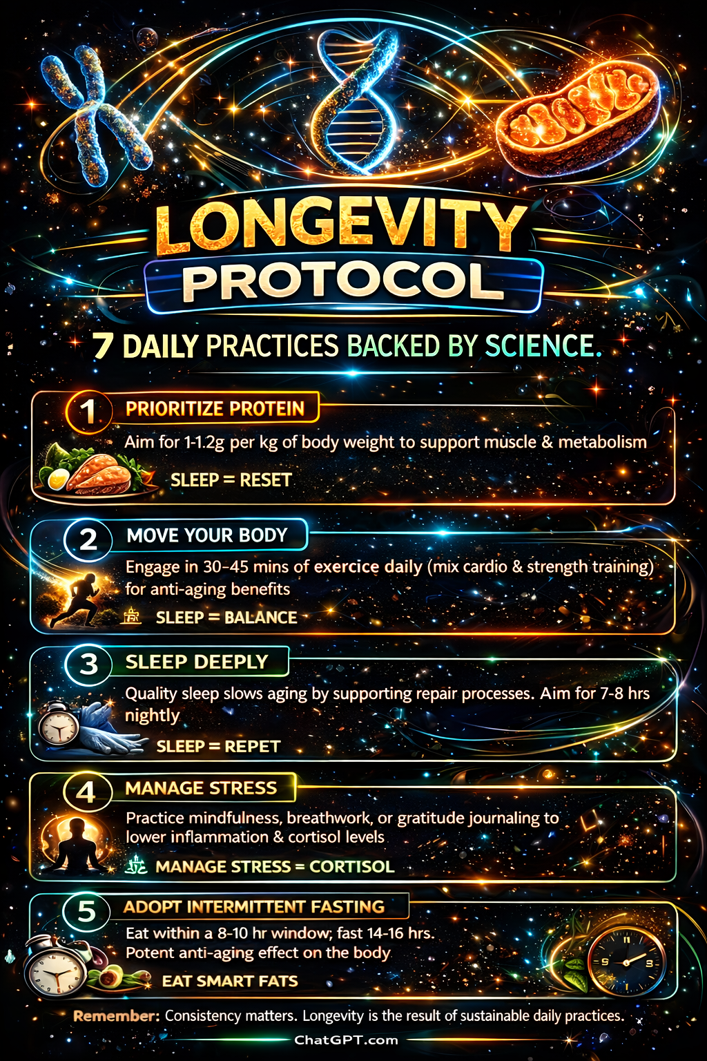 Longevity Protocol: 7 Daily Practices Backed by Science